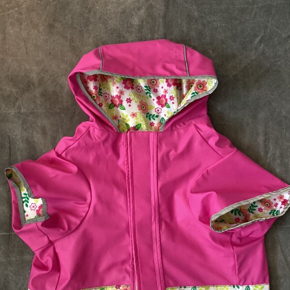 Dog reversible floral rain jacket coat XL - Picture 2 of 11